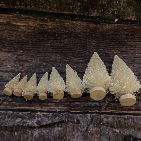 Handmade Tree Decoration Set! Green Trees, White Trees, and Golden Sparkle Trees - Picture 13 of 16